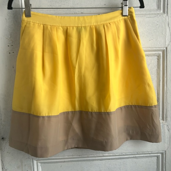 J. Crew Dresses & Skirts - NWOT J. Crew yellow Mini skirt - size 0